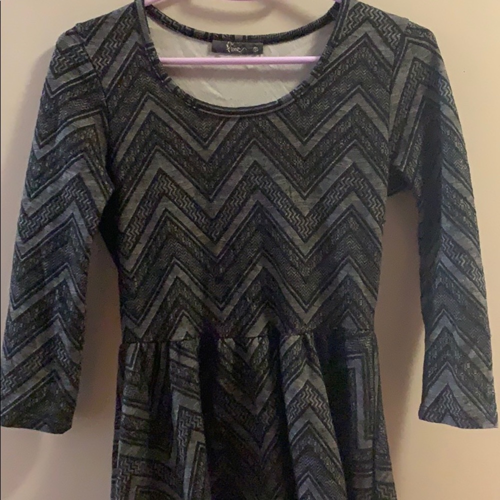 Geometric Skater Dress